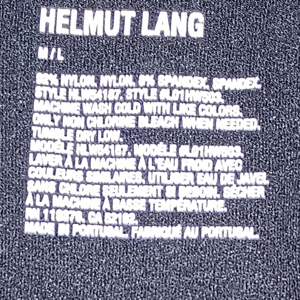 Helmut Lang Black One-Shoulder Cut Out Top M/L - Picture 6 of 9